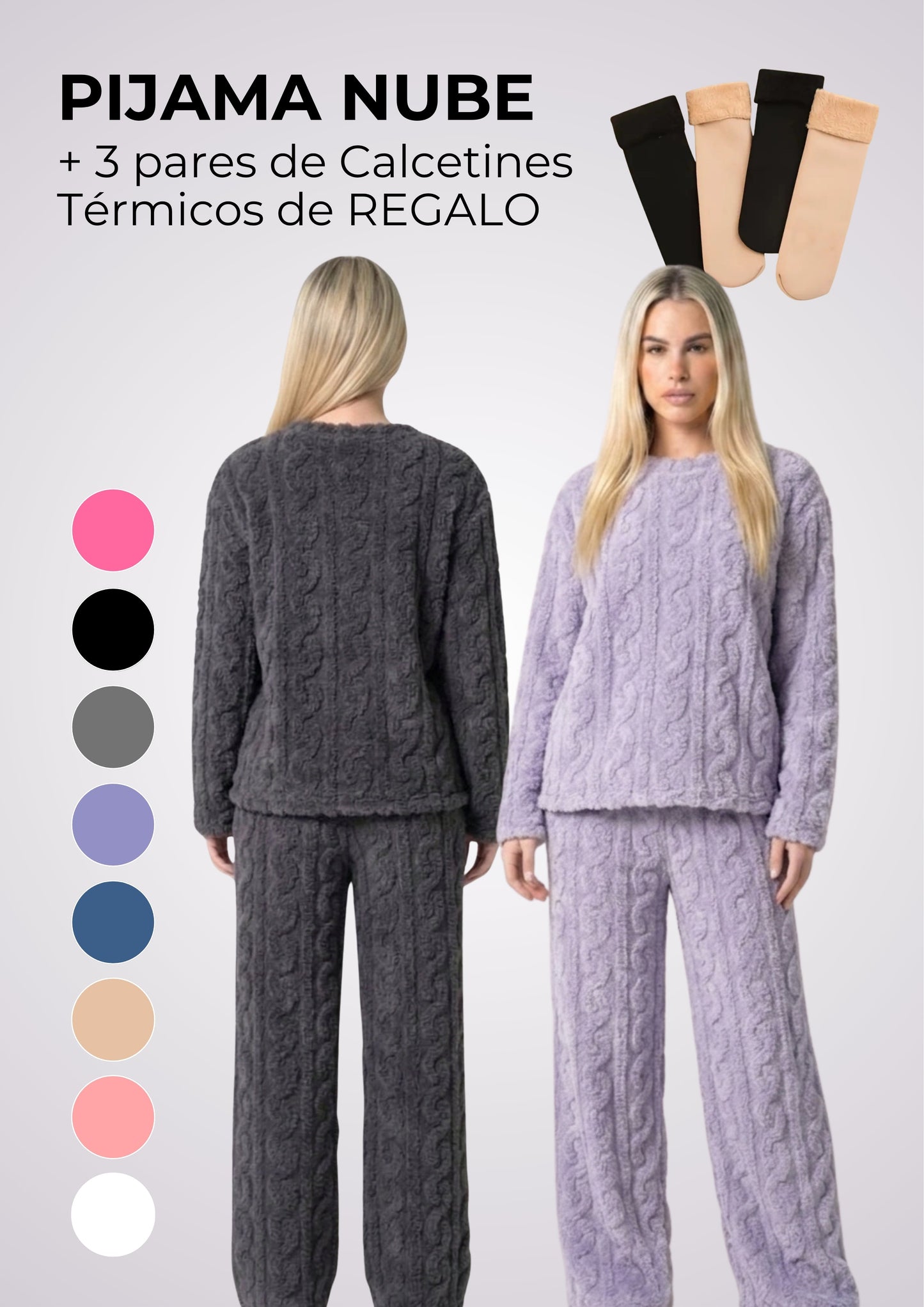 Pijama Nube 2 Piezas — Combo Invierno