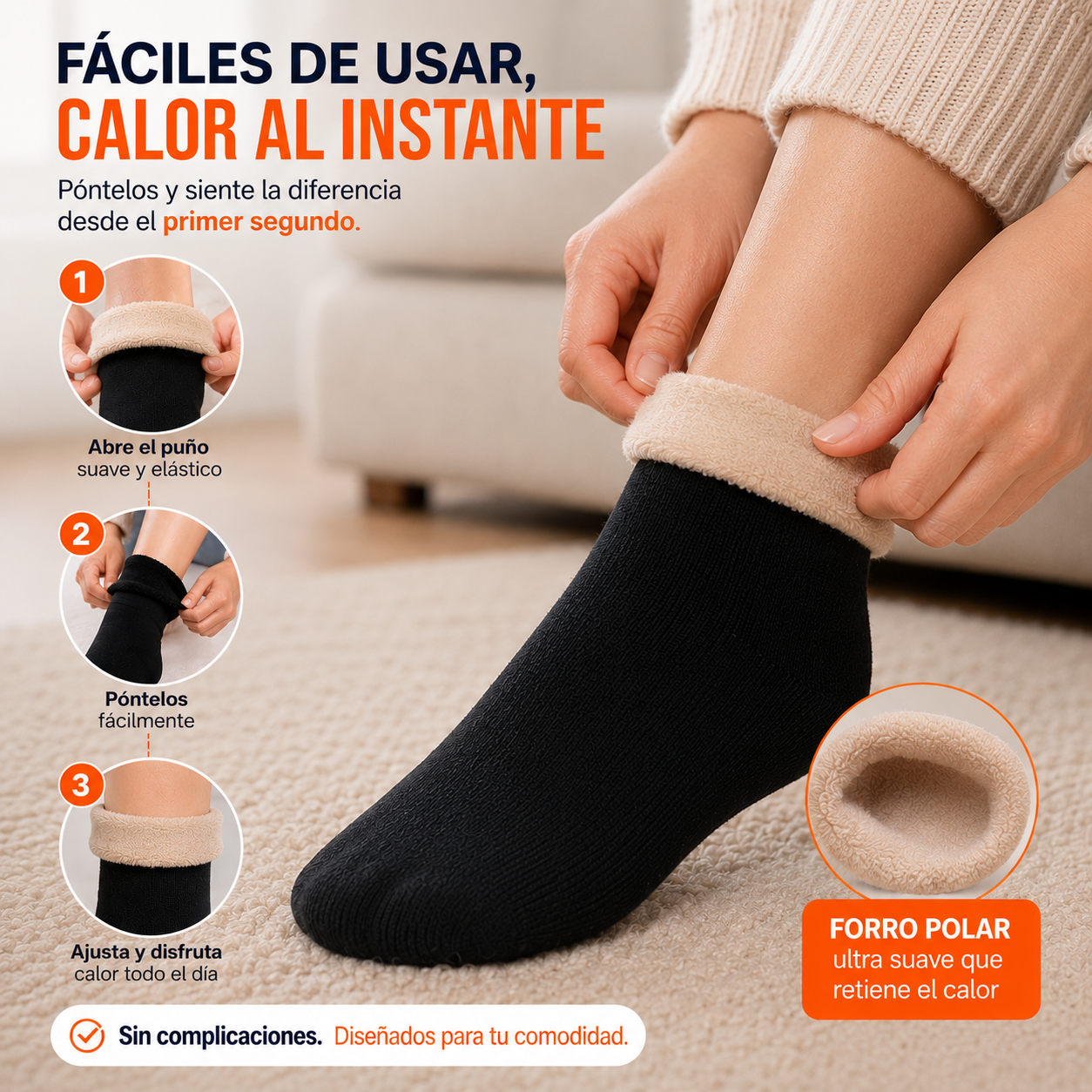 Calcetines térmicos vs normales - calor de verdad