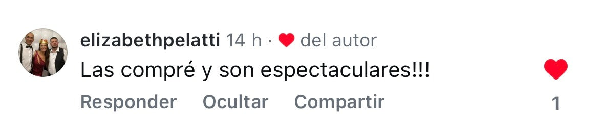 Comentario de clienta